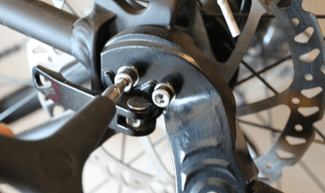 Installing kickstand on online bike